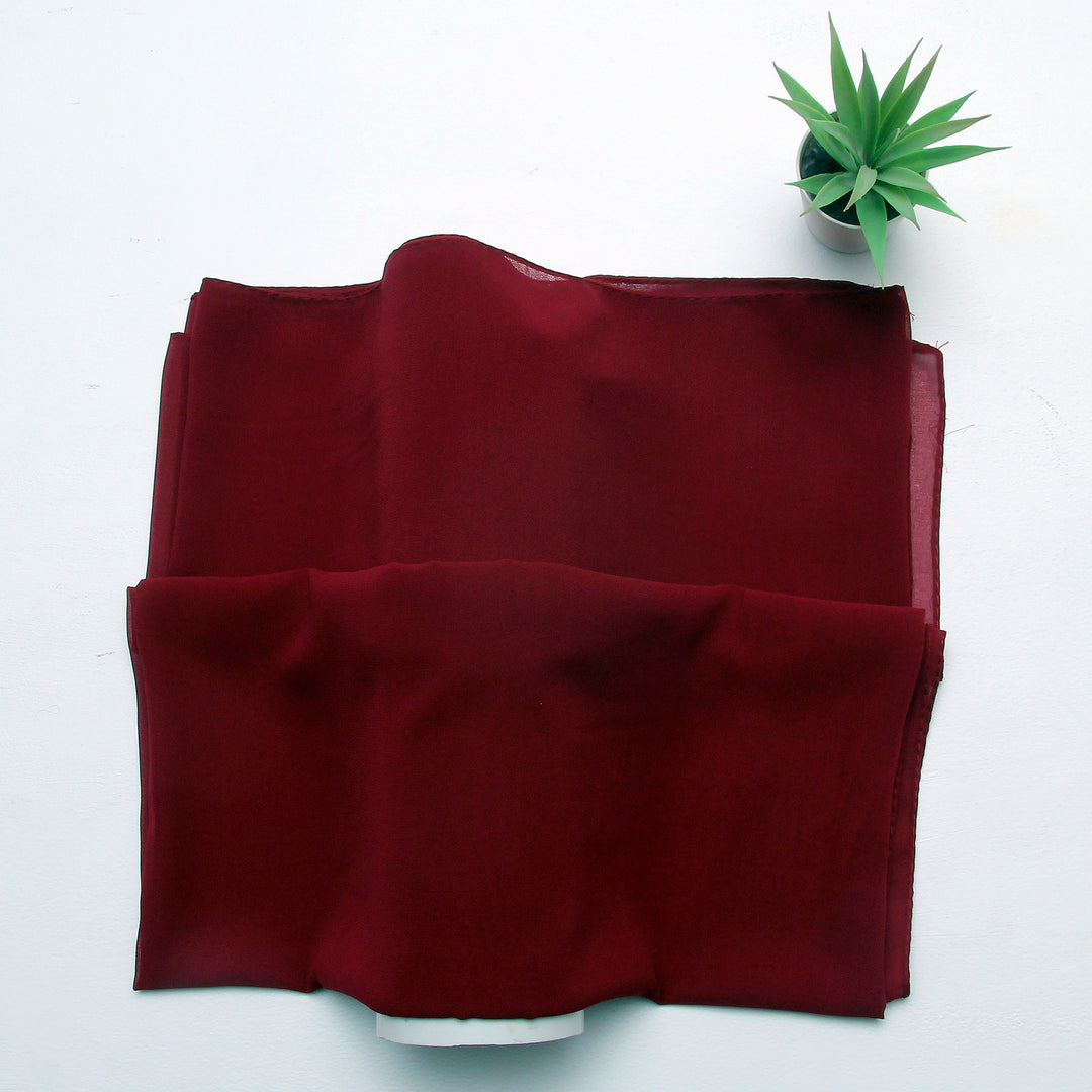 Plain Chiffon - Maroon
