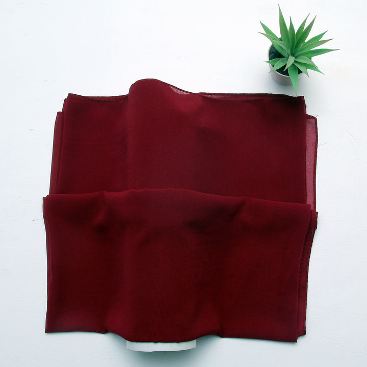 Plain Chiffon - Maroon