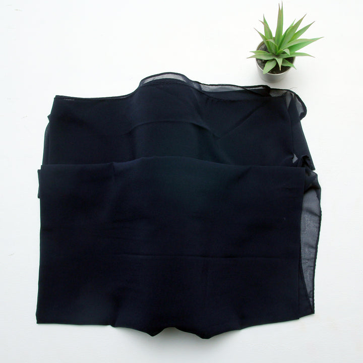 Plain Chiffon - Navy Blue