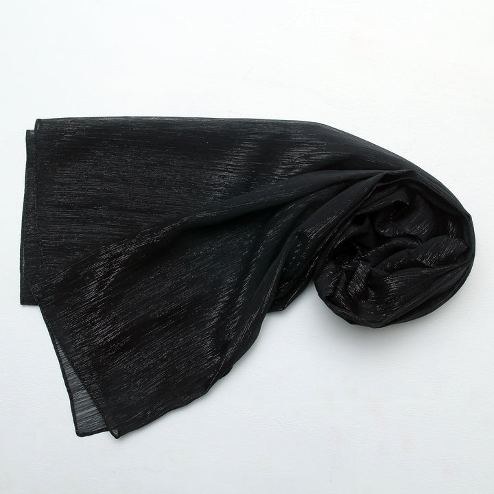 Metallic Chiffon-Black
