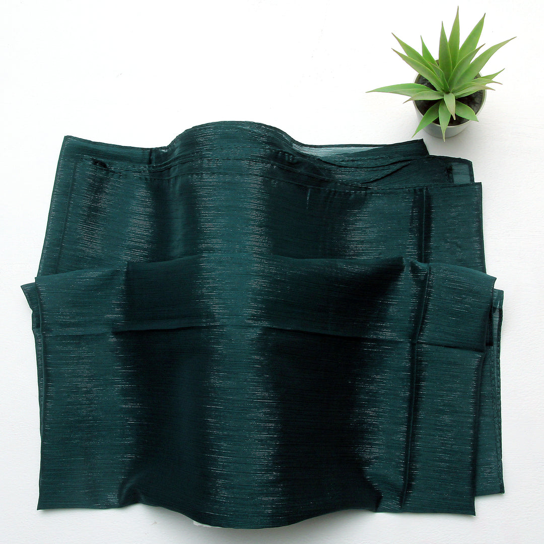 Metallic Chiffon-Dark Green