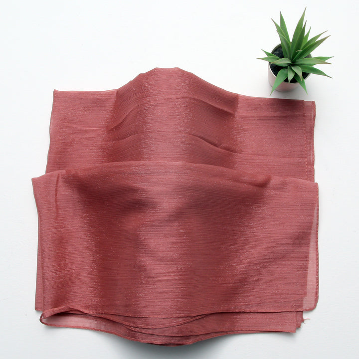 Metallic Chiffon-Peach