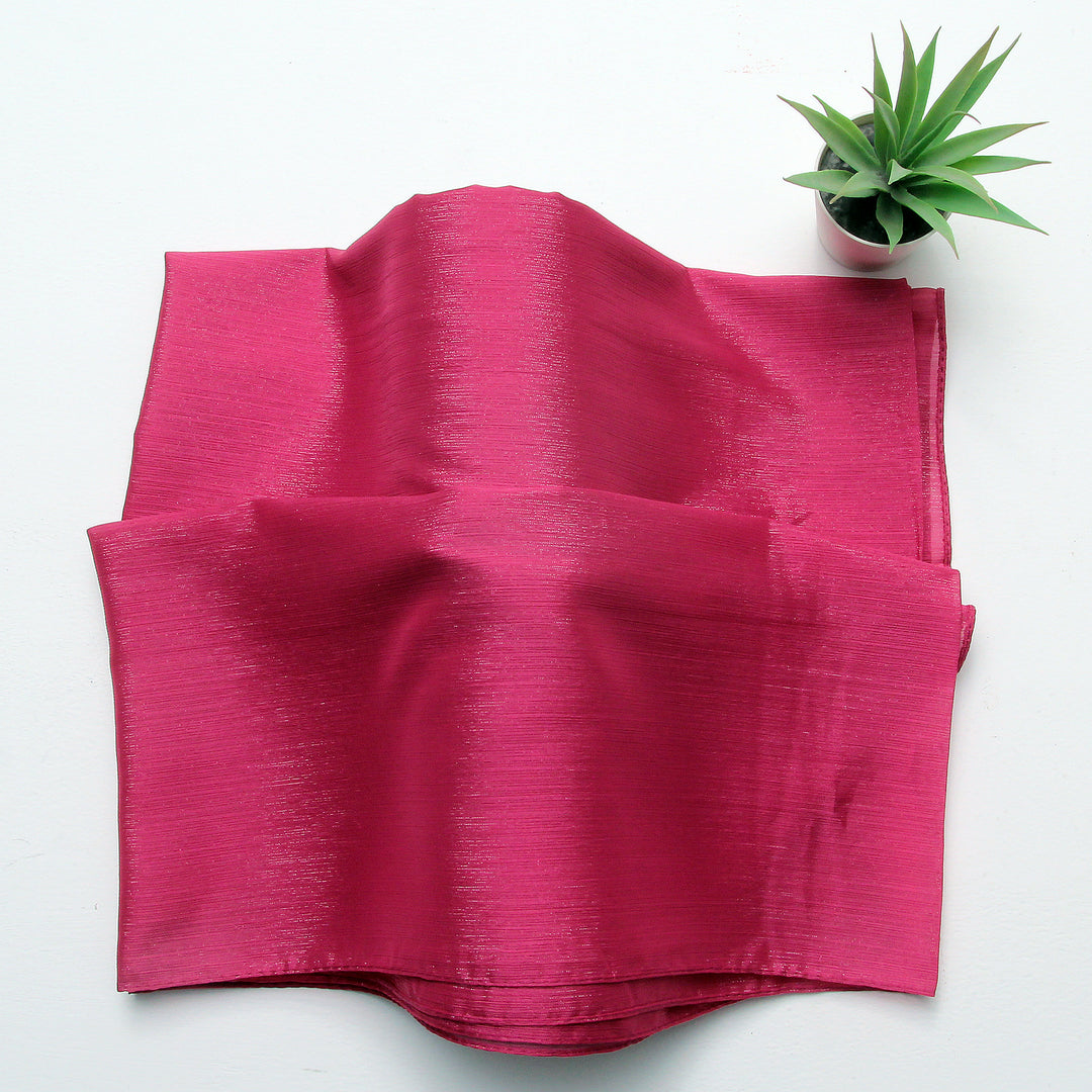 Metallic Chiffon-Pink