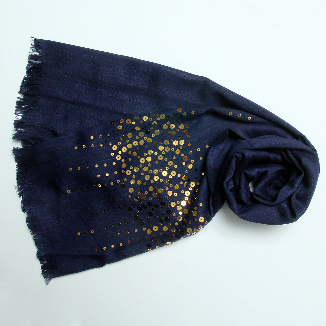 Turkish Square-Strip-Navy Blue