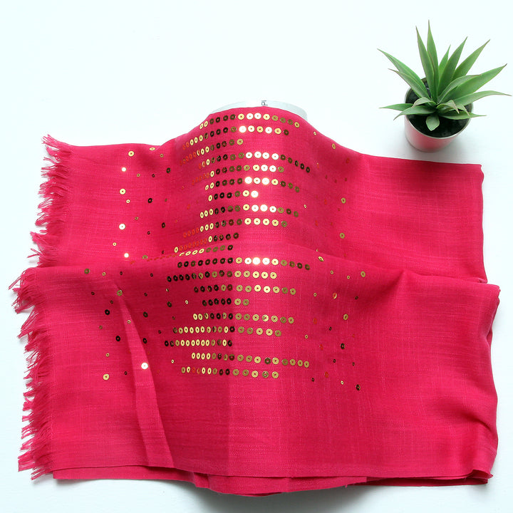 Turkish Square-Strip-Shocking Pink