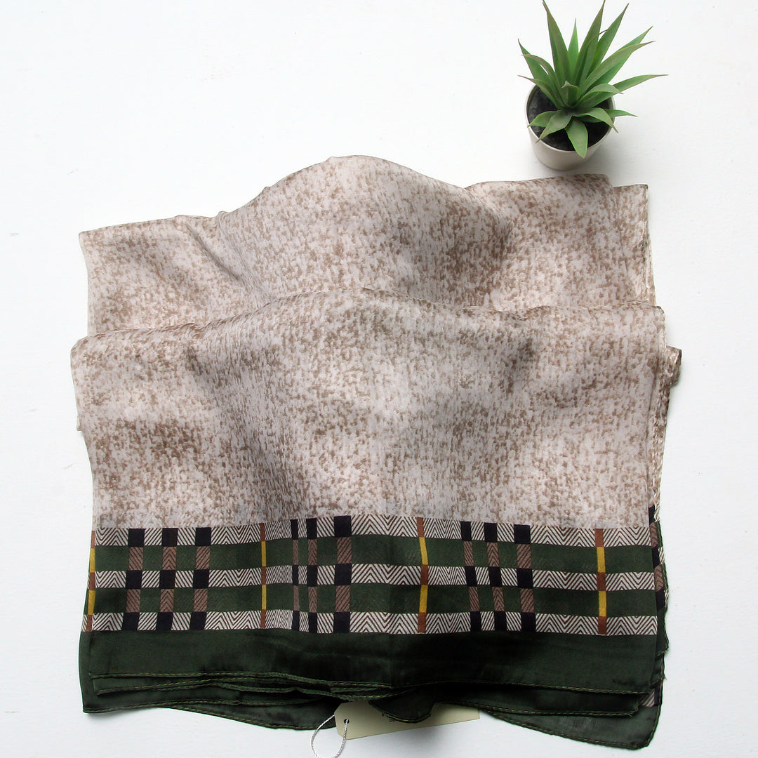 Silk Branded-Brown-Green