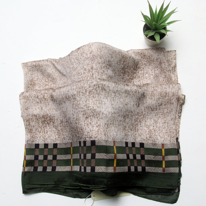 Silk Branded-Brown-Green