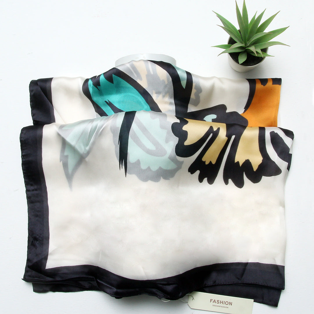 Silk Branded-Off White-Black