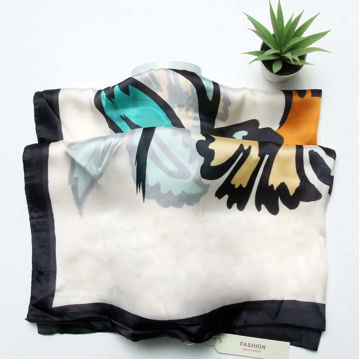 Silk Branded-Off White-Black