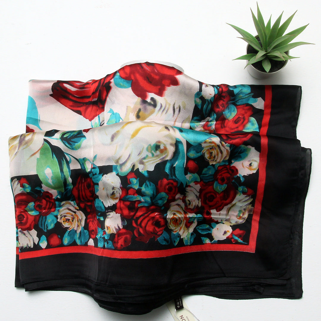 Silk Branded-Black-Red