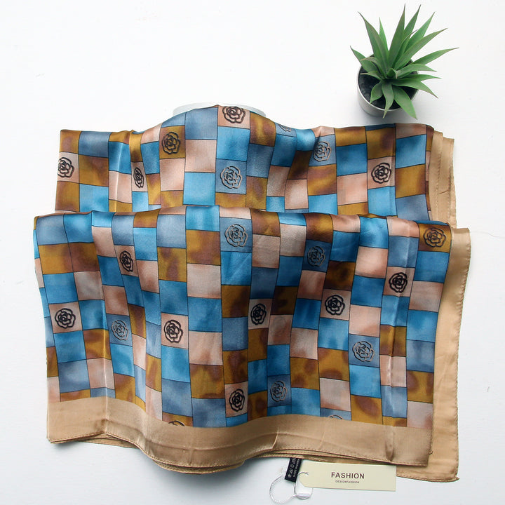 Silk Branded-Golden-Blue