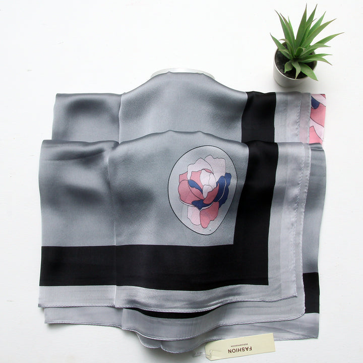 Silk Branded-Silver-Black