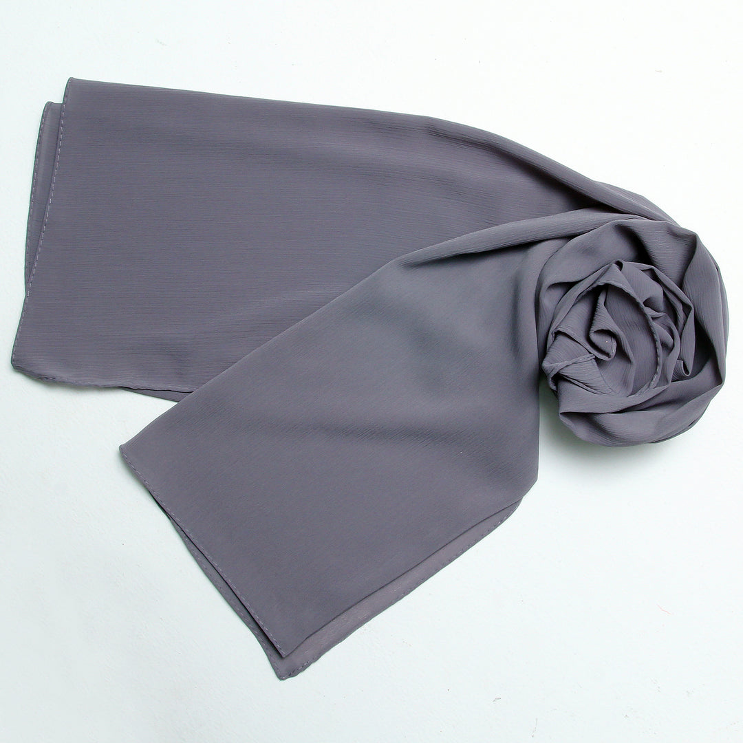 Crinkle Chiffon-Grey