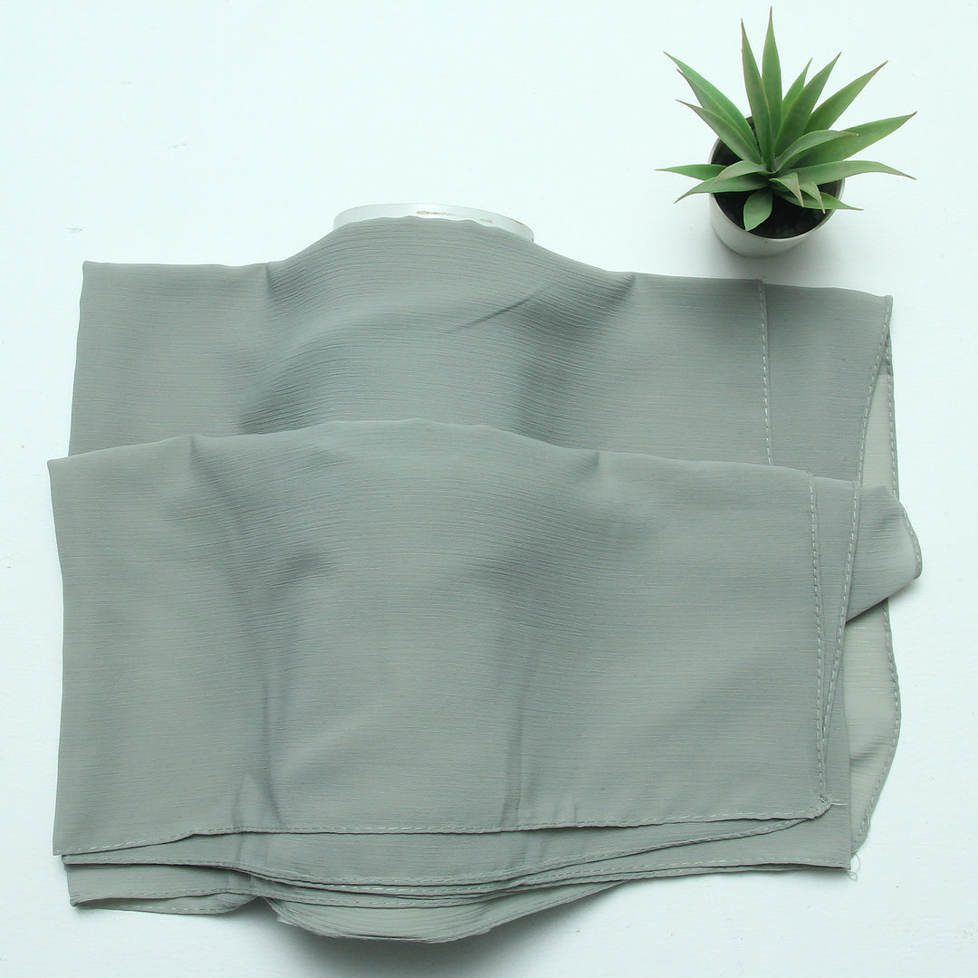 Crinkle Chiffon-Pista Green