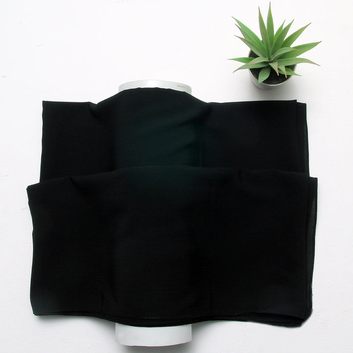 Crinkle Chiffon-Black