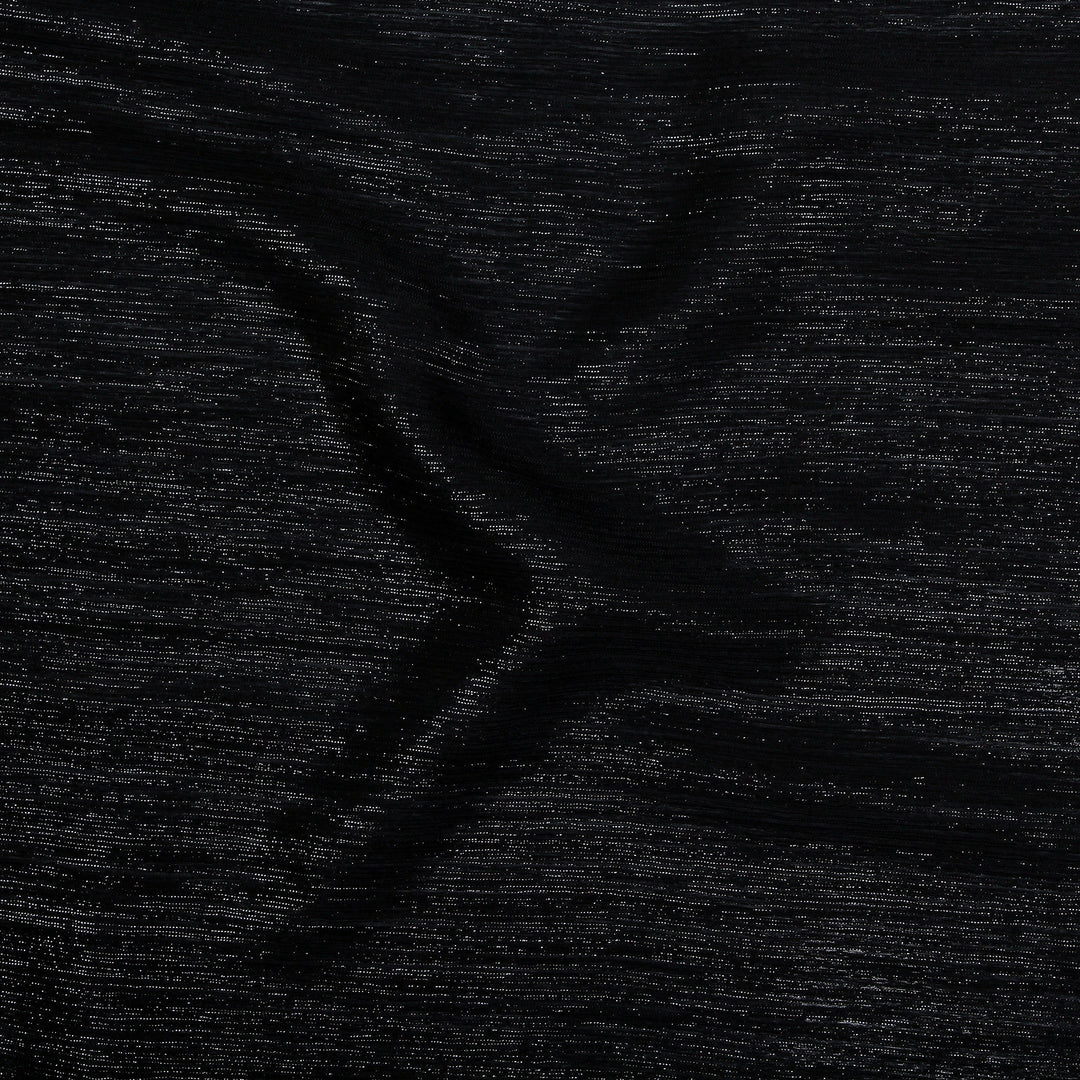 Metallic Chiffon-Black