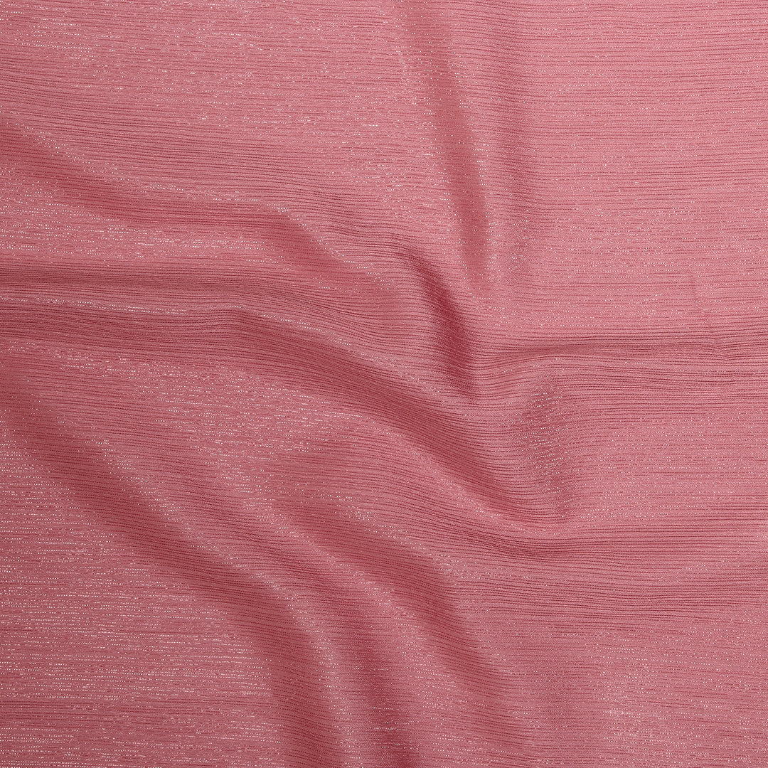 Metallic Chiffon-Tea Pink