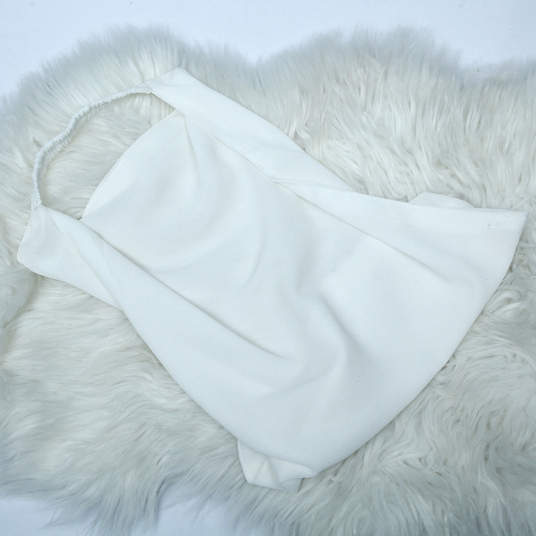 Chiffon Elastic Niqab - White