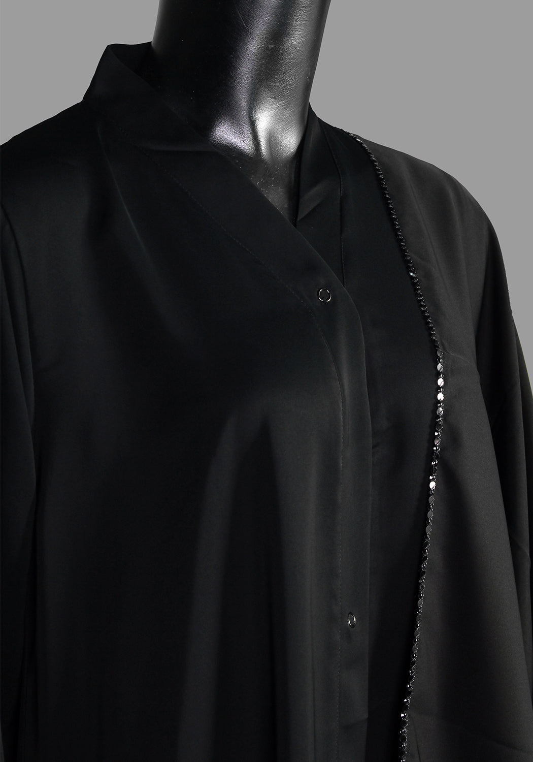 Black Net Sleeve Style Abaya