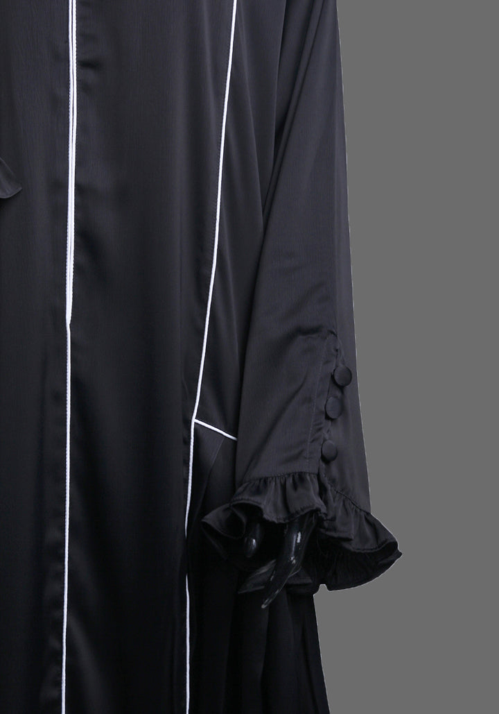 Black frill abaya