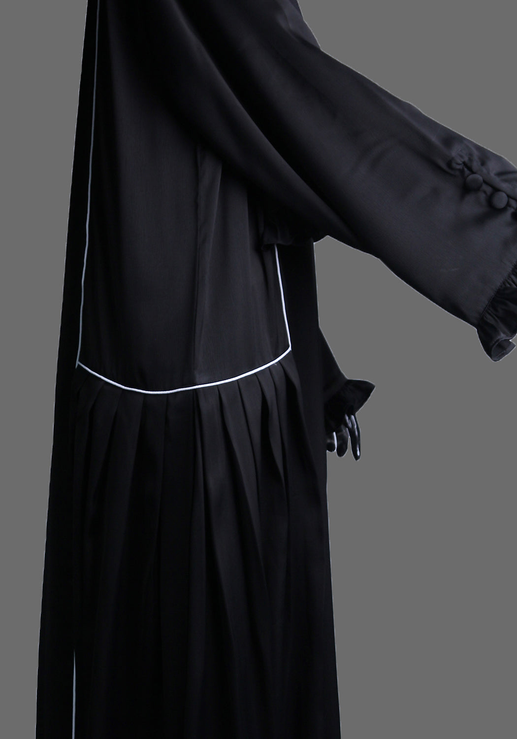 Black frill abaya