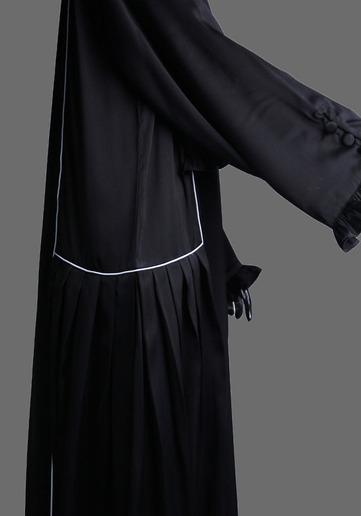 Black frill abaya