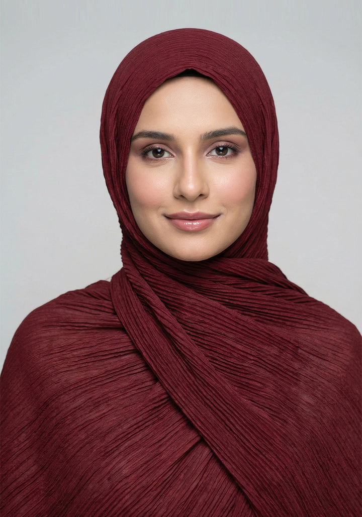 Crushted Lawn Maroon