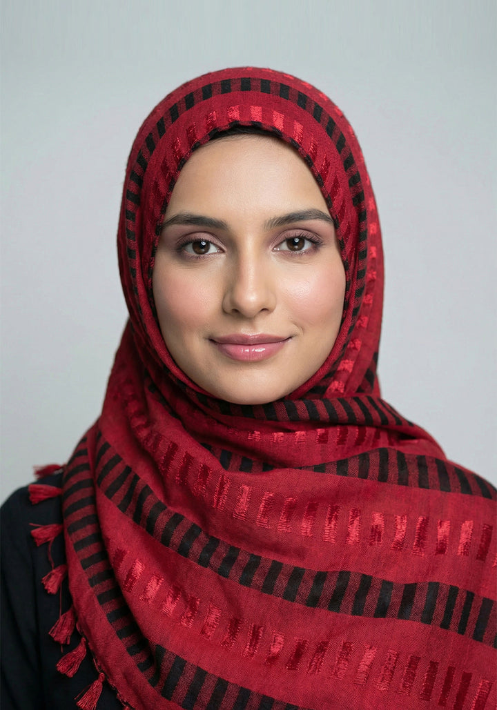 Tanvi Hijab - Maroon