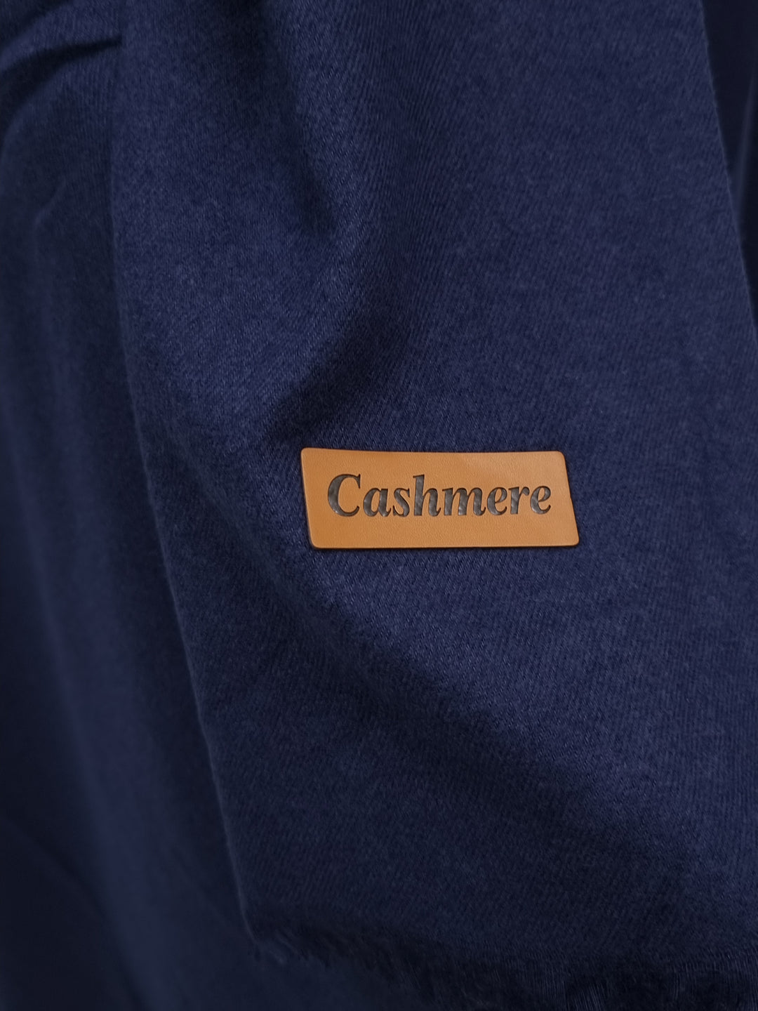 Woolen Cashmere Shawl-Navy Blue