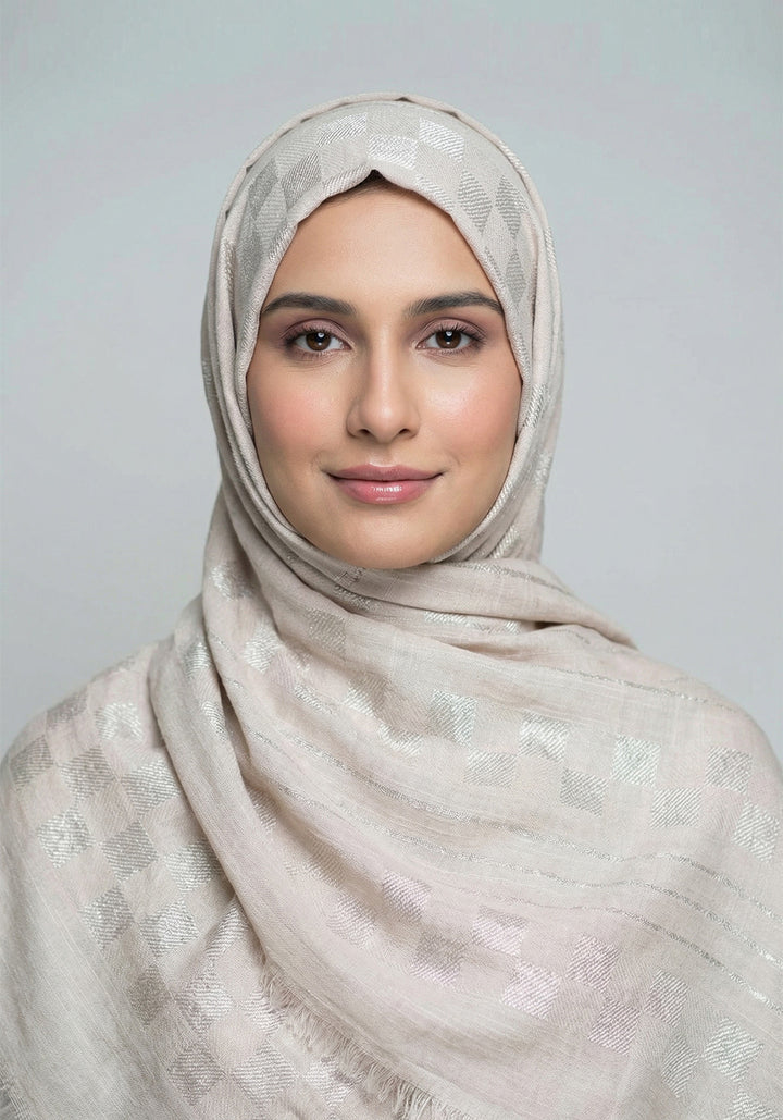 Wardah Cotton Hijab - Off White