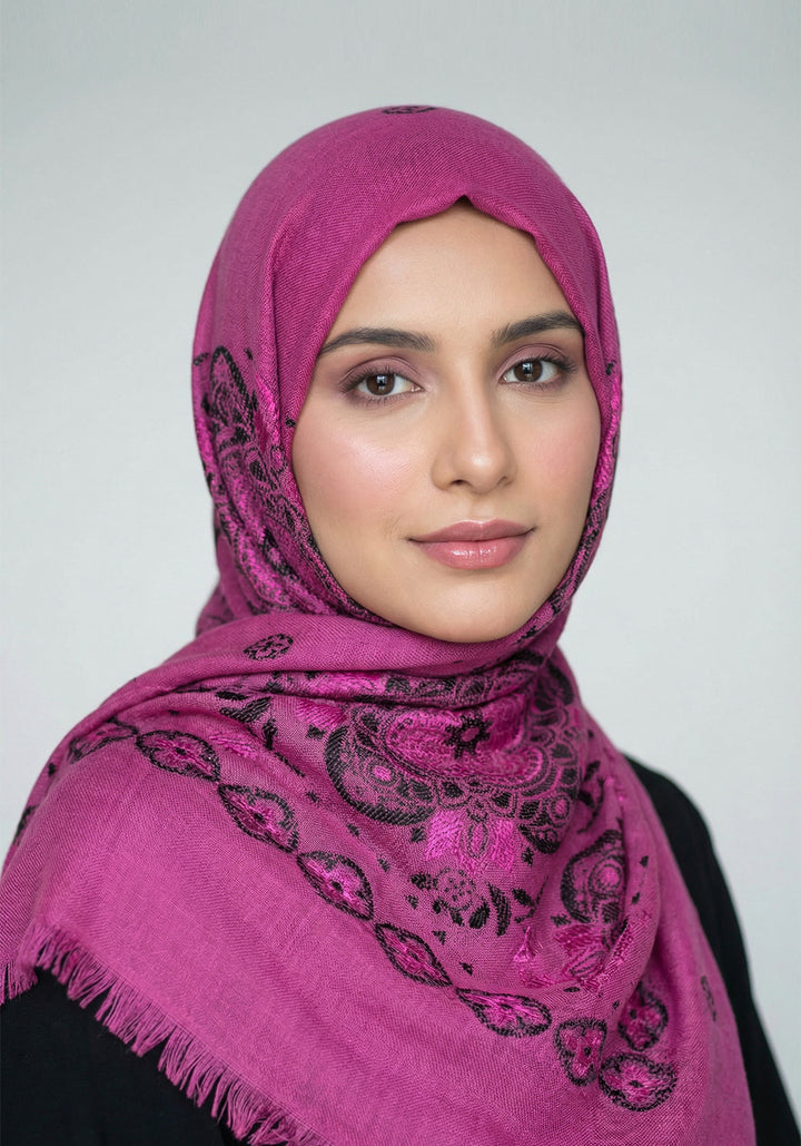 Humna Lawn Hijab - Purple