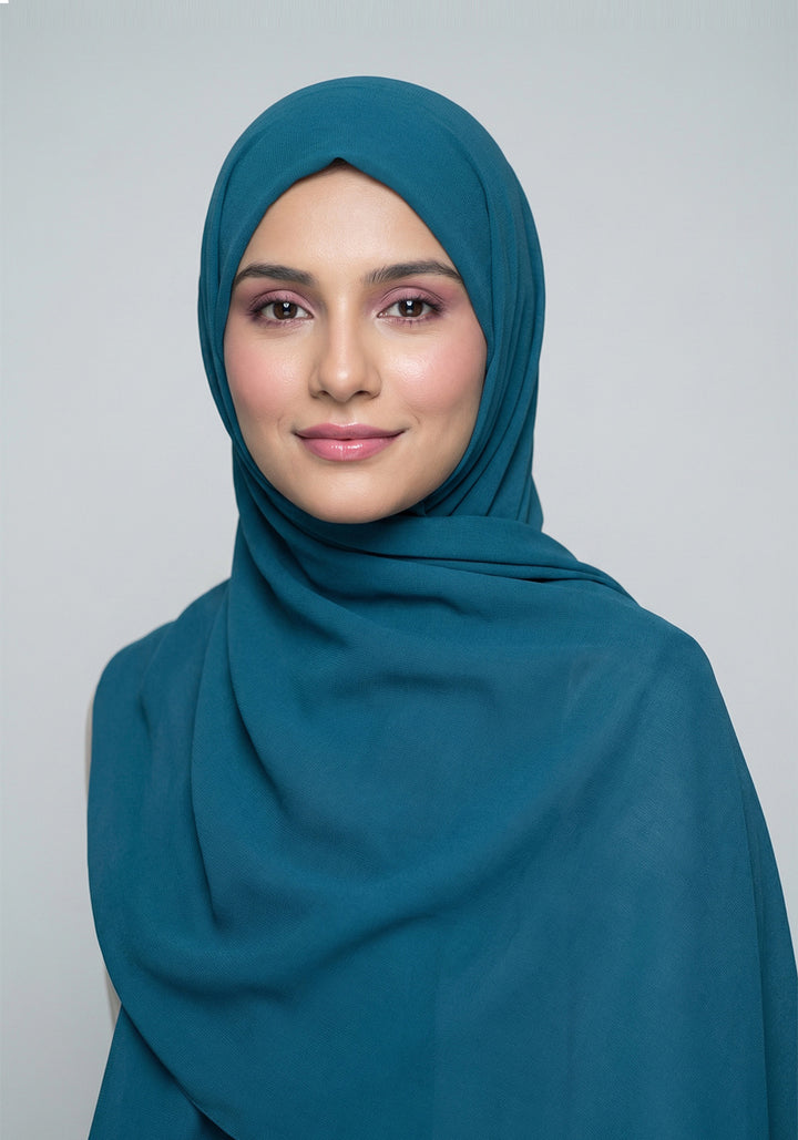 Turkish Chiffon-Teal