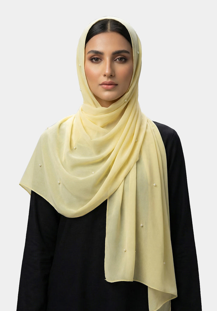 Maya Chiffon Hijabs - Lemon