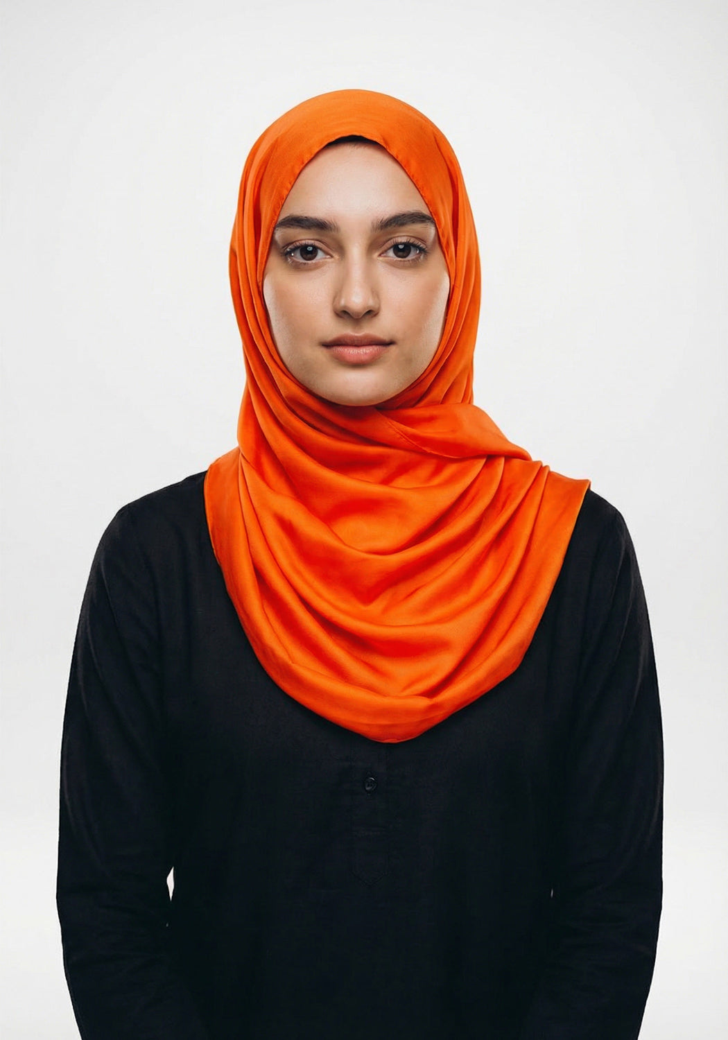 Marketa Silk Hijab - Orange
