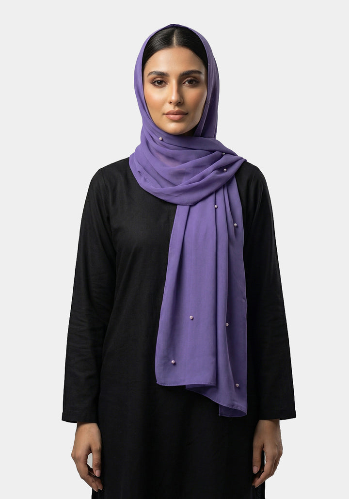 Maya Chiffon Hijabs - Purple