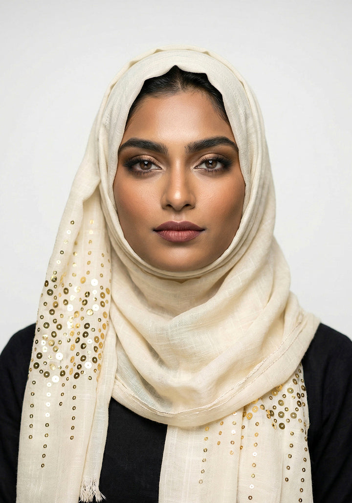 Turkish Square-Strip-Ivory