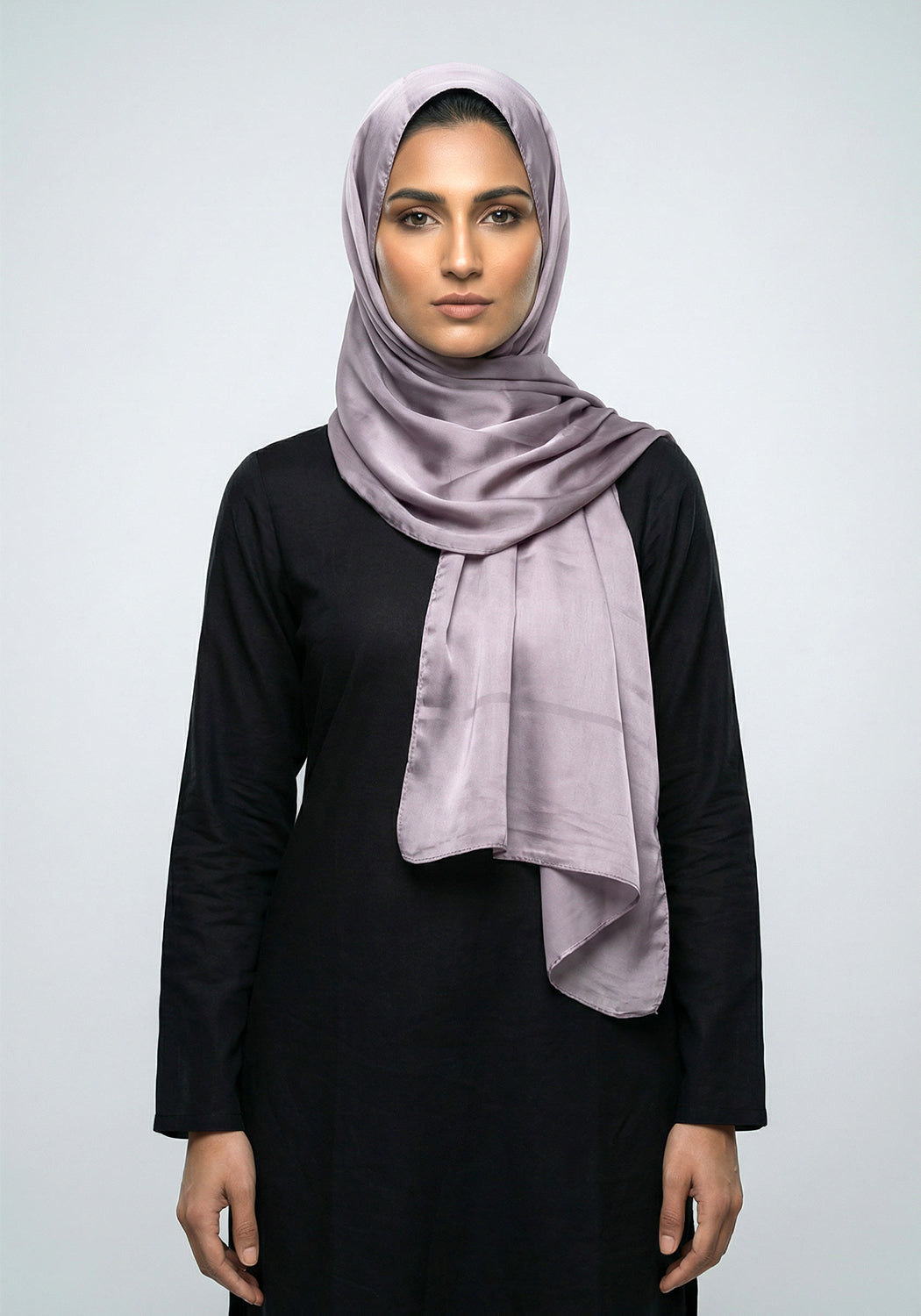 Marketa Silk Hijab - Grey