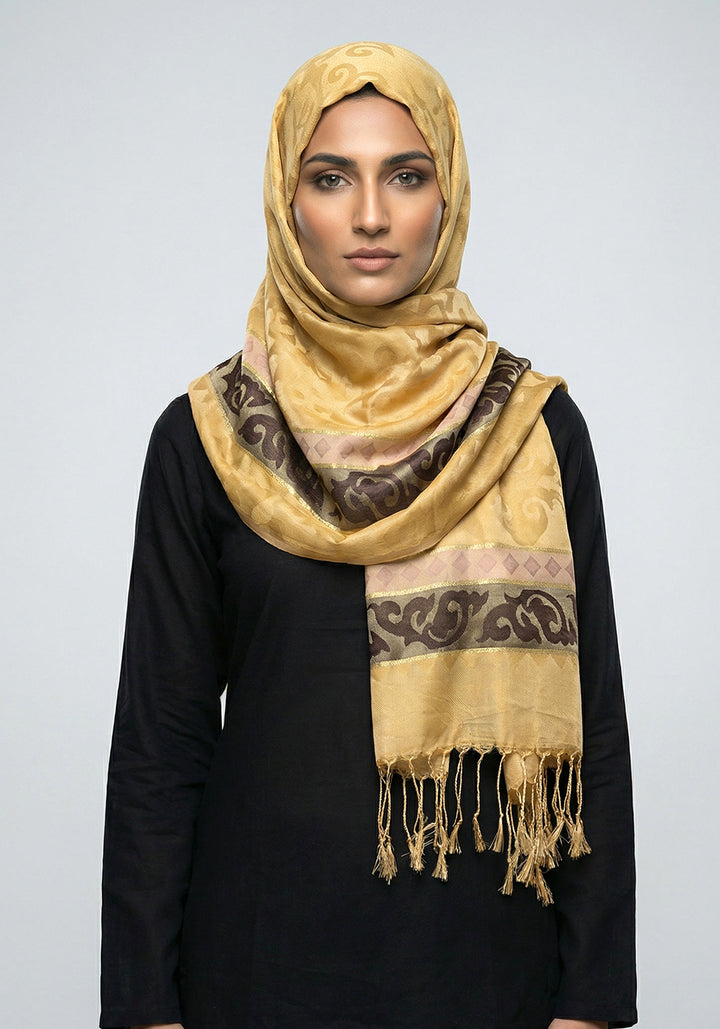 HAREEM SILK HIJAB - Yellow