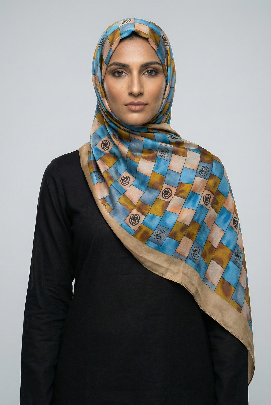 Silk Branded-Golden-Blue