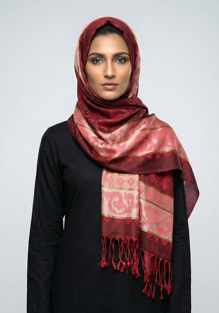 HAREEM SILK HIJAB - Maroon