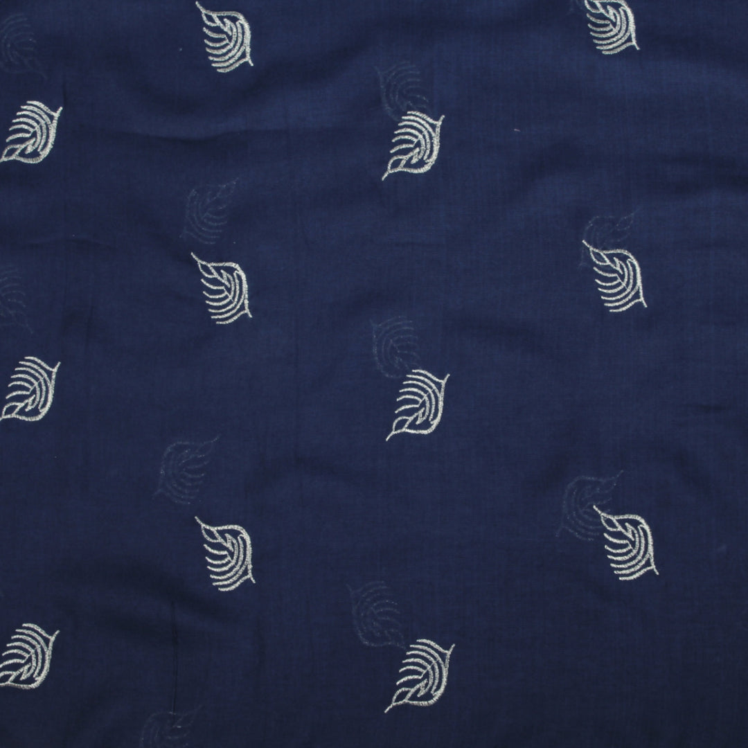 Lawn Embroadry-Navy Blue