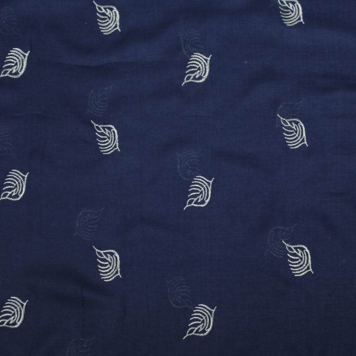 Lawn Embroadry-Navy Blue