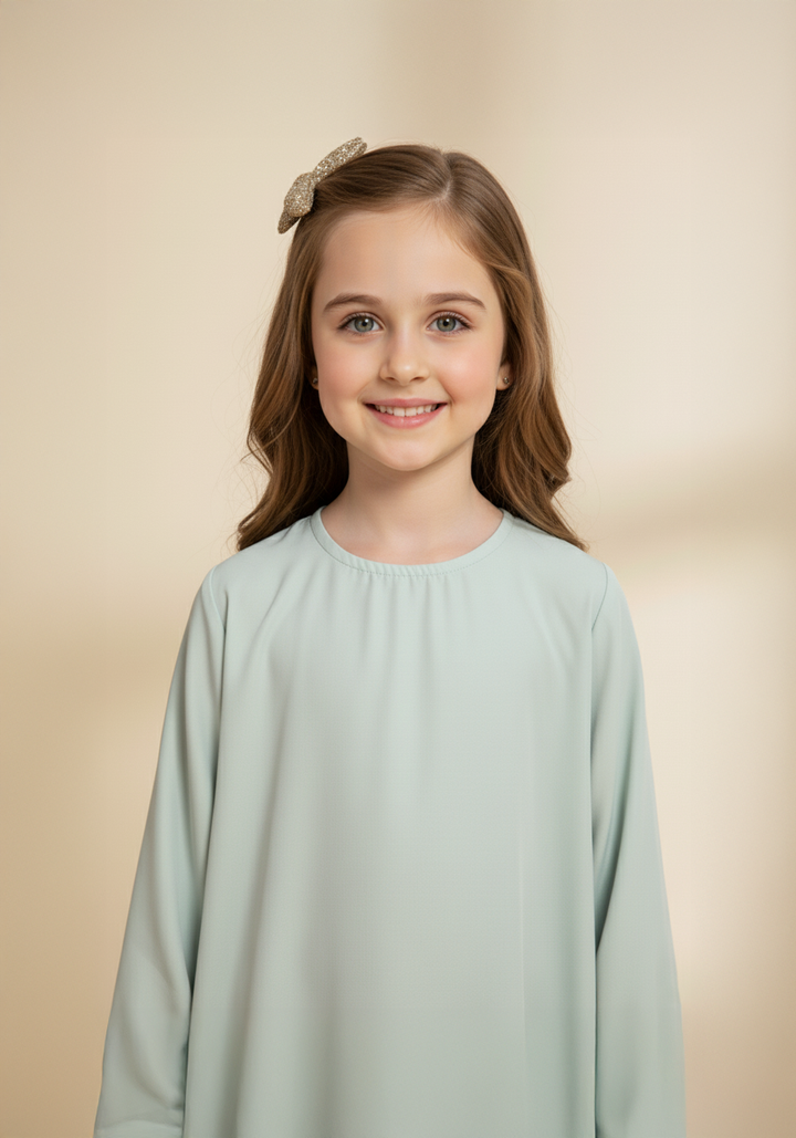 Frill Abaya Olive Green