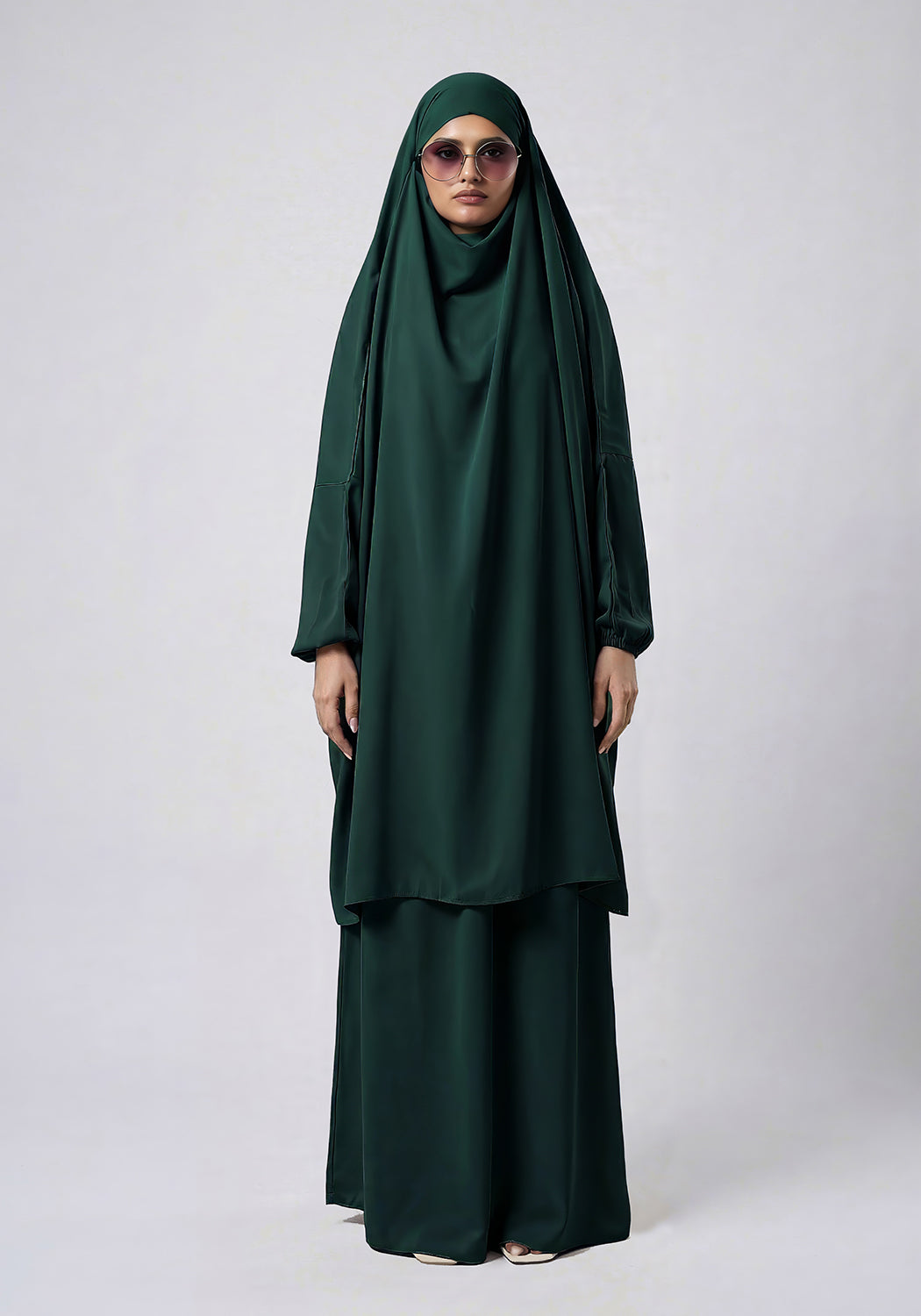Two-Piece Jilbab - Dark Green