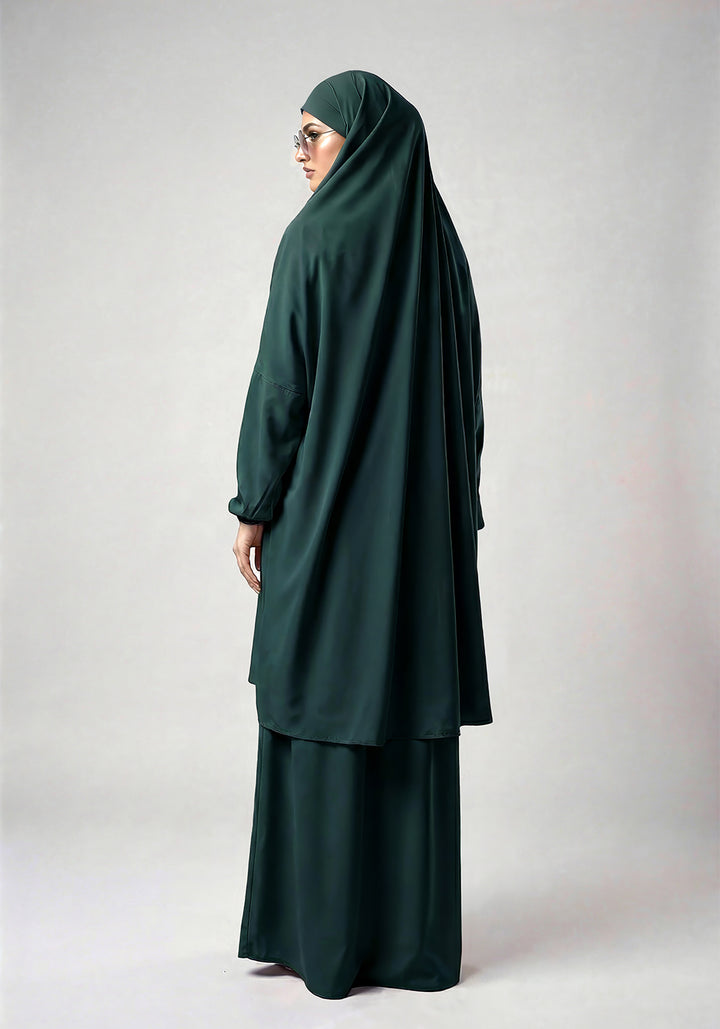 Two-Piece Jilbab - Dark Green