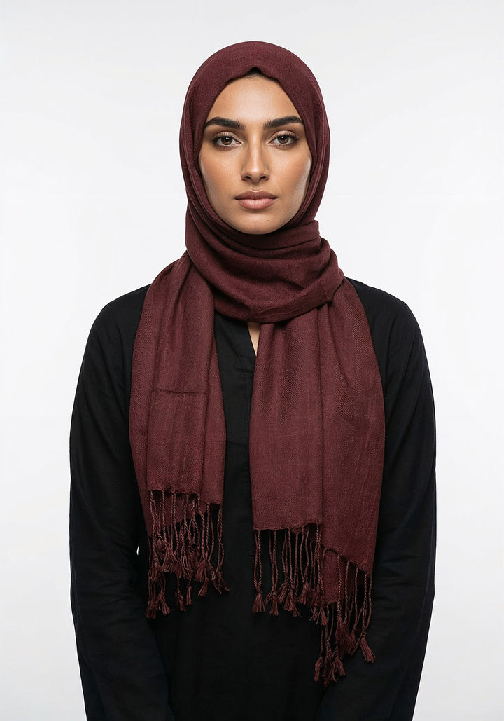 Arezoo Turkish Lawn Hijab - Dark Brown