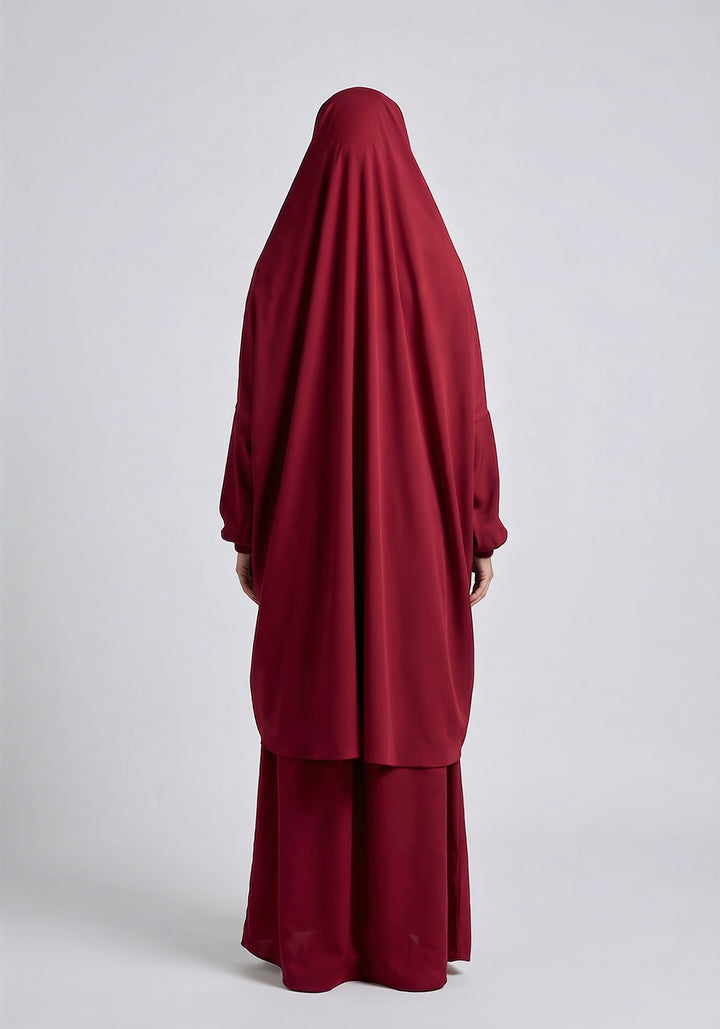 Two-Piece Jilbab - Maroon