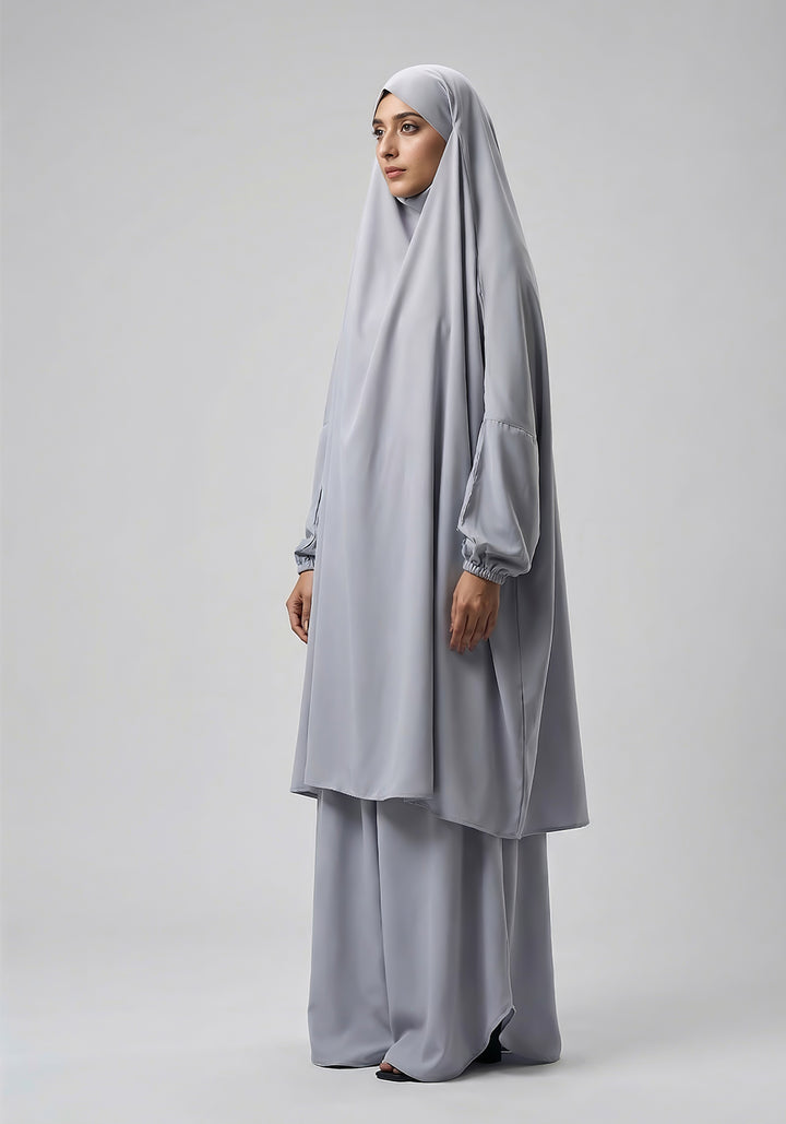 Two-Piece Jilbab - Grey