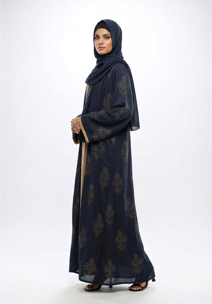 Deep indigo Abaya
