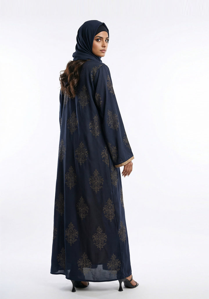 Deep indigo Abaya